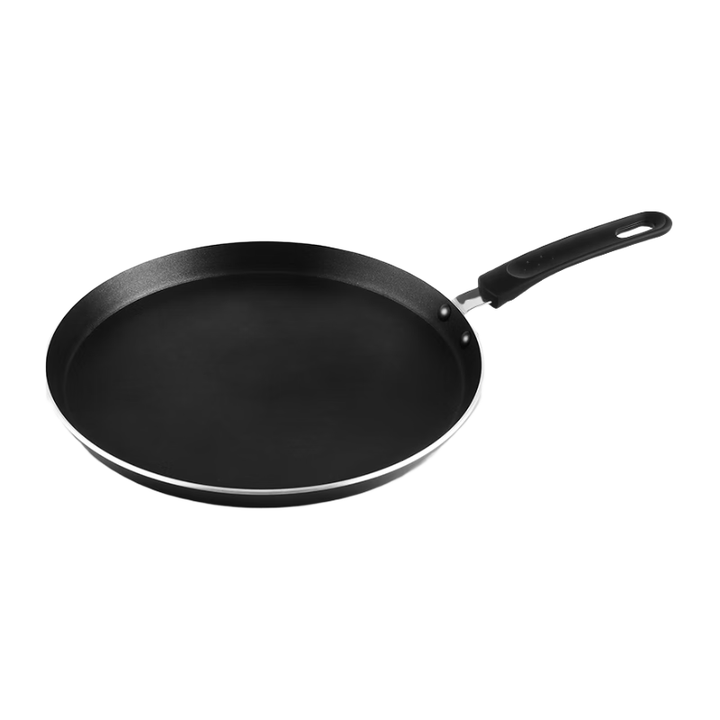 Chuida Huang Non-Stick Flat Frying Pan Easy-Clean Pancake Egg Crepe 28cm Induction Cooker Compatible J28G