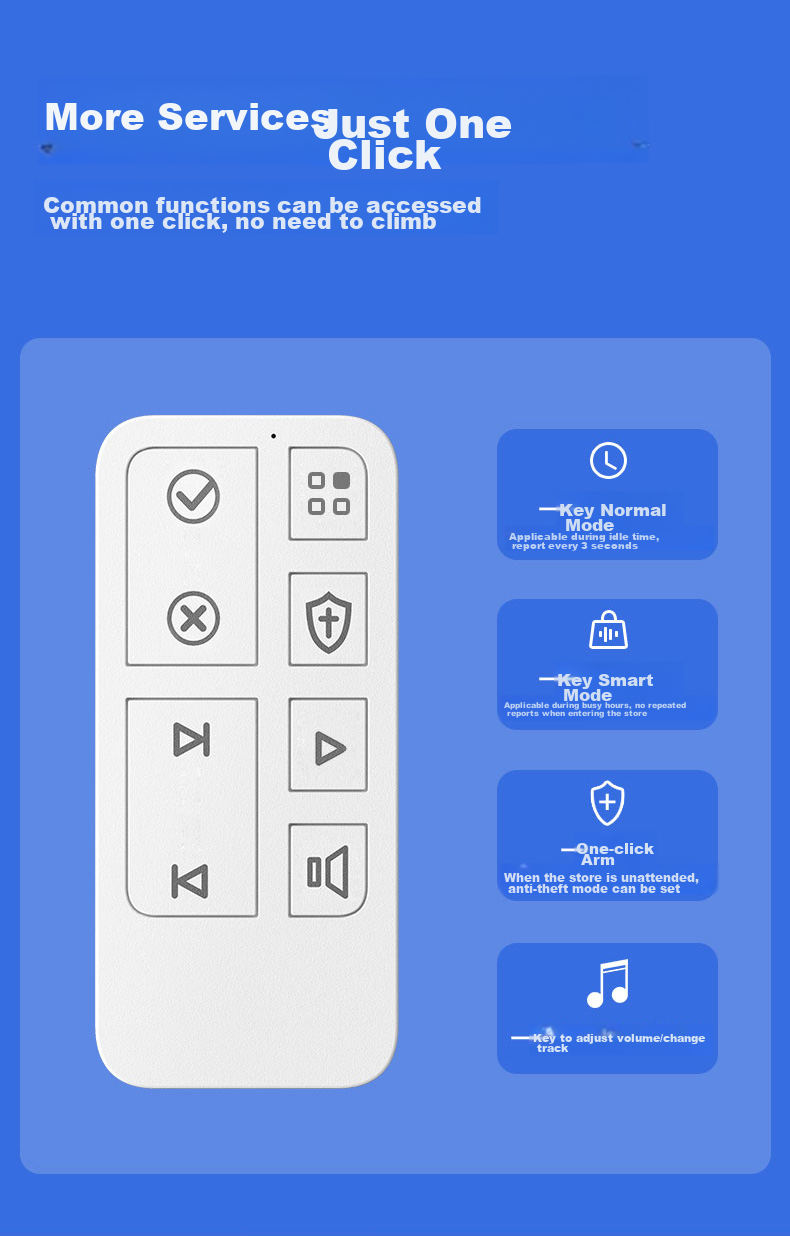 Advent 005RLU-GLD, Infrared Sensor Doorbell, Rechargeable, Shop Entrance Reminder, Welcome Sign, Reception Device 9