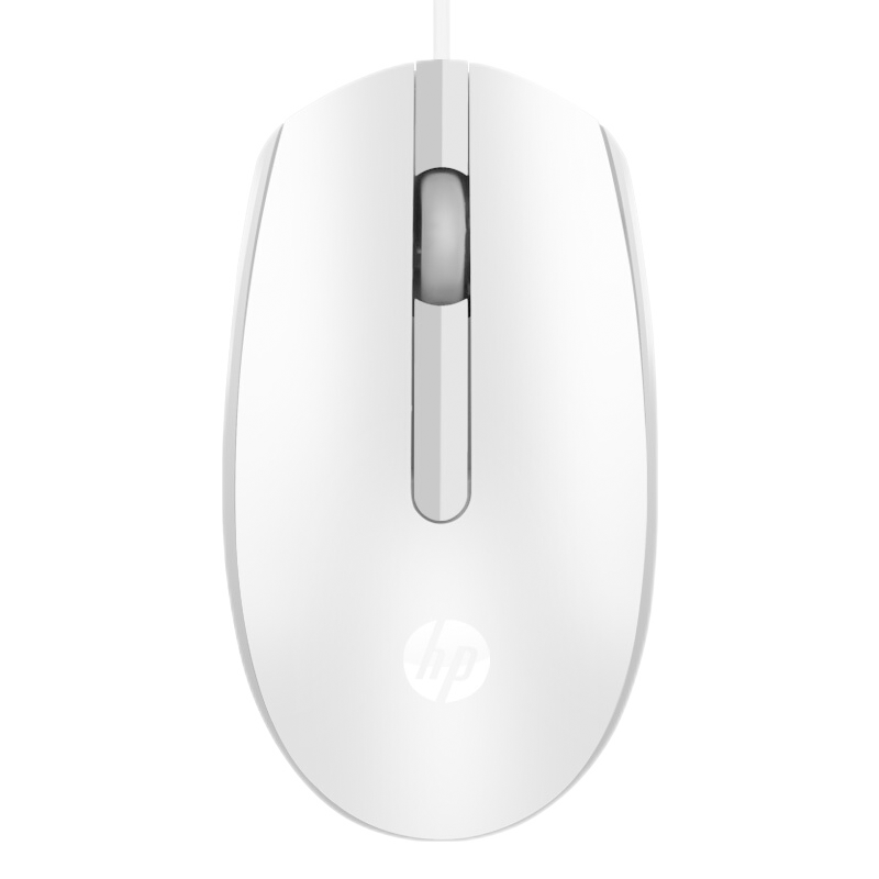 HP M10 Mouse Wired Mouse Business Office Mouse for Men And Women Universal USB Plug-And No Driver Required Ergonomic Wired Mouse White