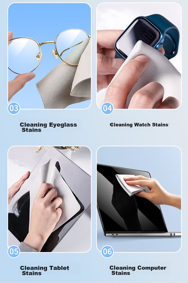 Masentek Screen Protection Cloth, Apple-Specific, Double-Layer Thickened, High-Density Microfiber, Screen-Friendly, Suitable for IPhone, IPad, MacBook AirPods, Washable 11