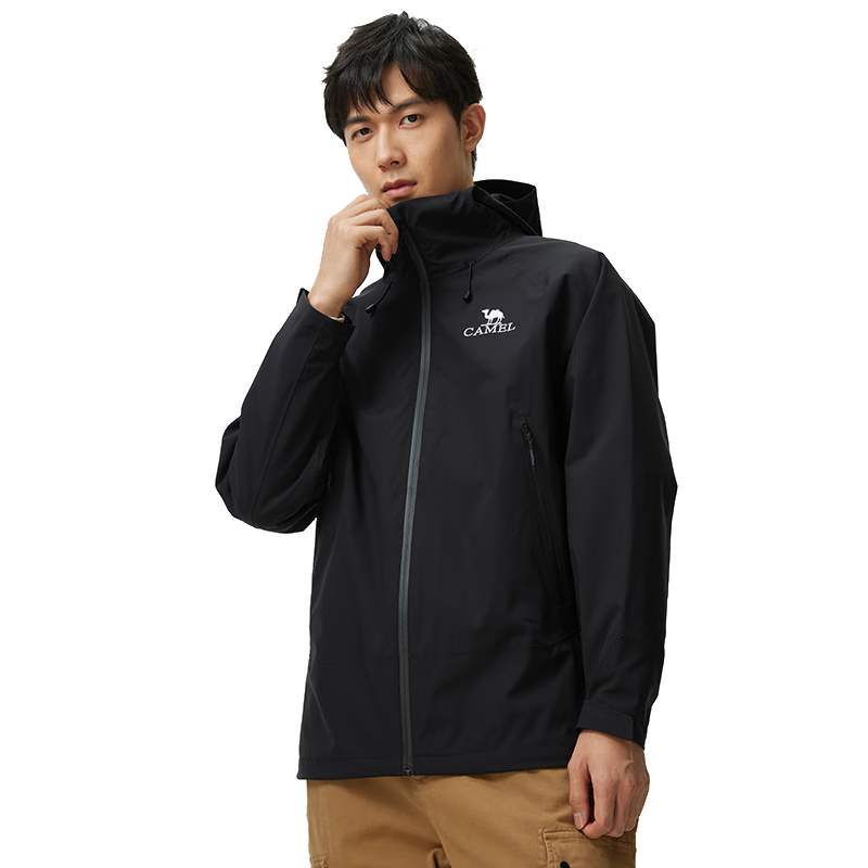CAMEL [Dilireba's Style] Outdoor Hardshell Jacket for Men And Women, Unisex Style, Triple Protection Mountaineering Coat B001
