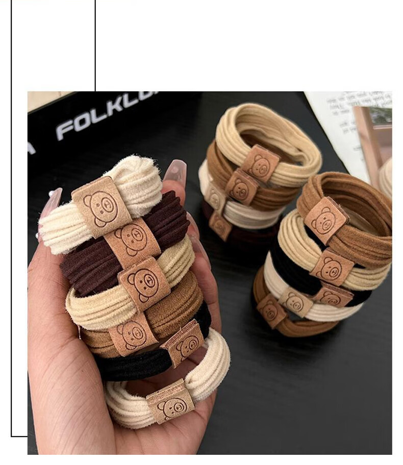 Chense Hair Ties [80 Pieces], Seamless Elastic Bands, High-Elasticity Rubber Bands for Ponytails And Buns 7