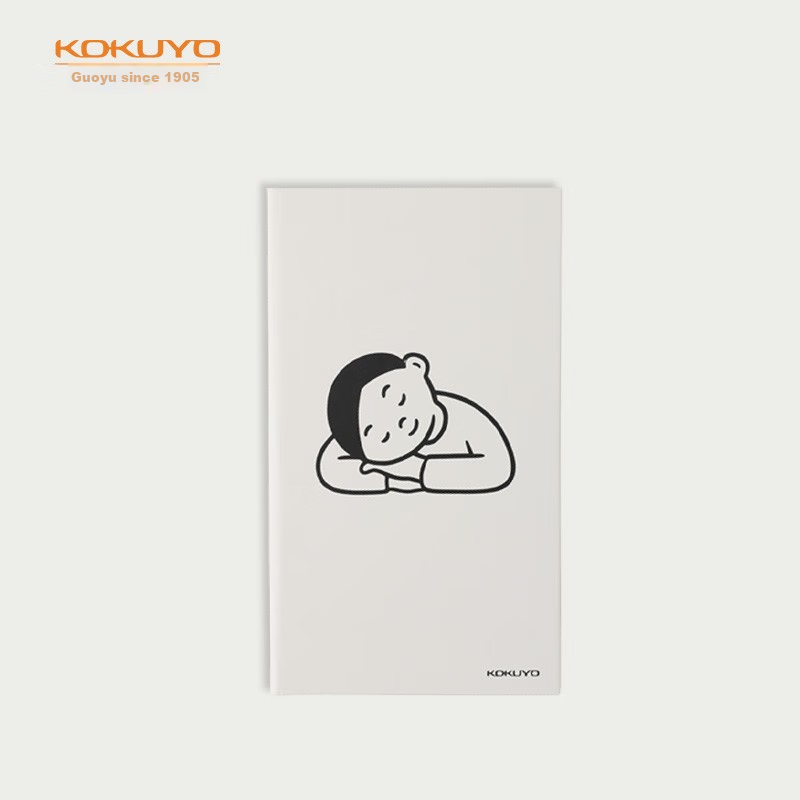 KOKUYO Lightweight Notebook Noritake Designer Collaboration Travel Journal Notebook, 4mm Grid, 40 Sheets White, WSG-NB2XY4W