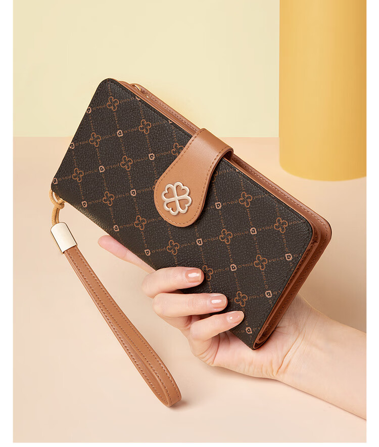 POLO Clutch Handbag for Women, Multi-Card Slots Long Wallet Card Holder Large Capacity Purse Women's Bag Birthday Gift for Girlfriend 20