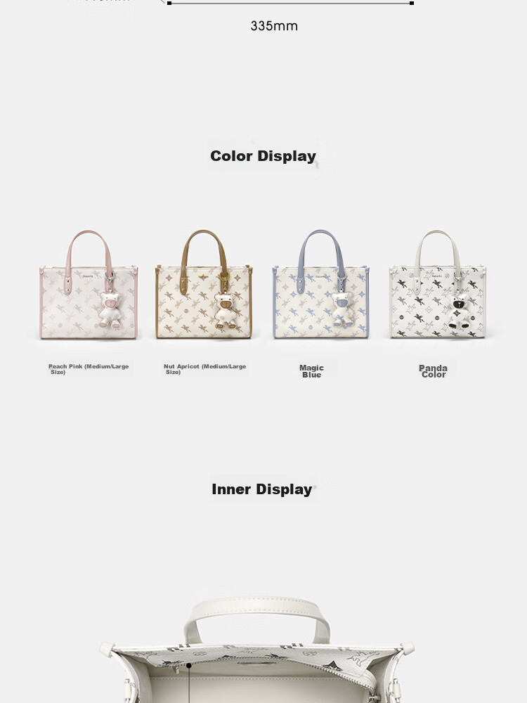 NUCELLE Women's Handbag, 2026 New Pegasus Small Briefcase Tote Bag, Shoulder Crossbody Bag, Handheld Bag, Birthday Gift for Wome 9