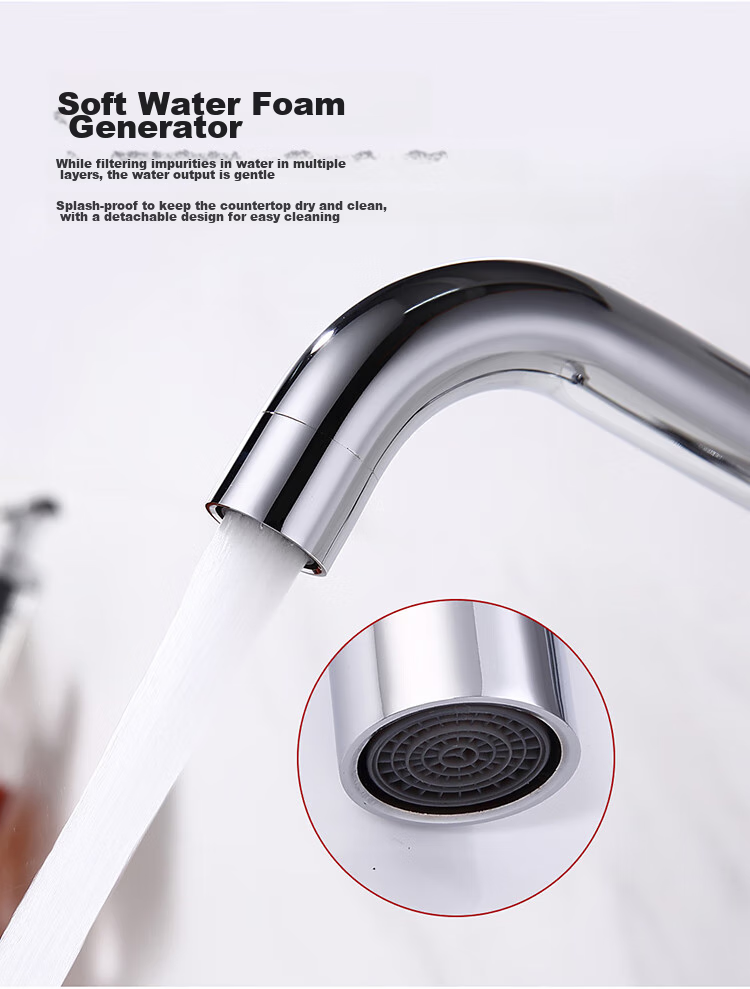 Larsd Kitchen Faucet, Hot And Cold Vegetable Washing Sink Faucet, Copper Body Rotatable Dishwashing Basin Tap F025 8
