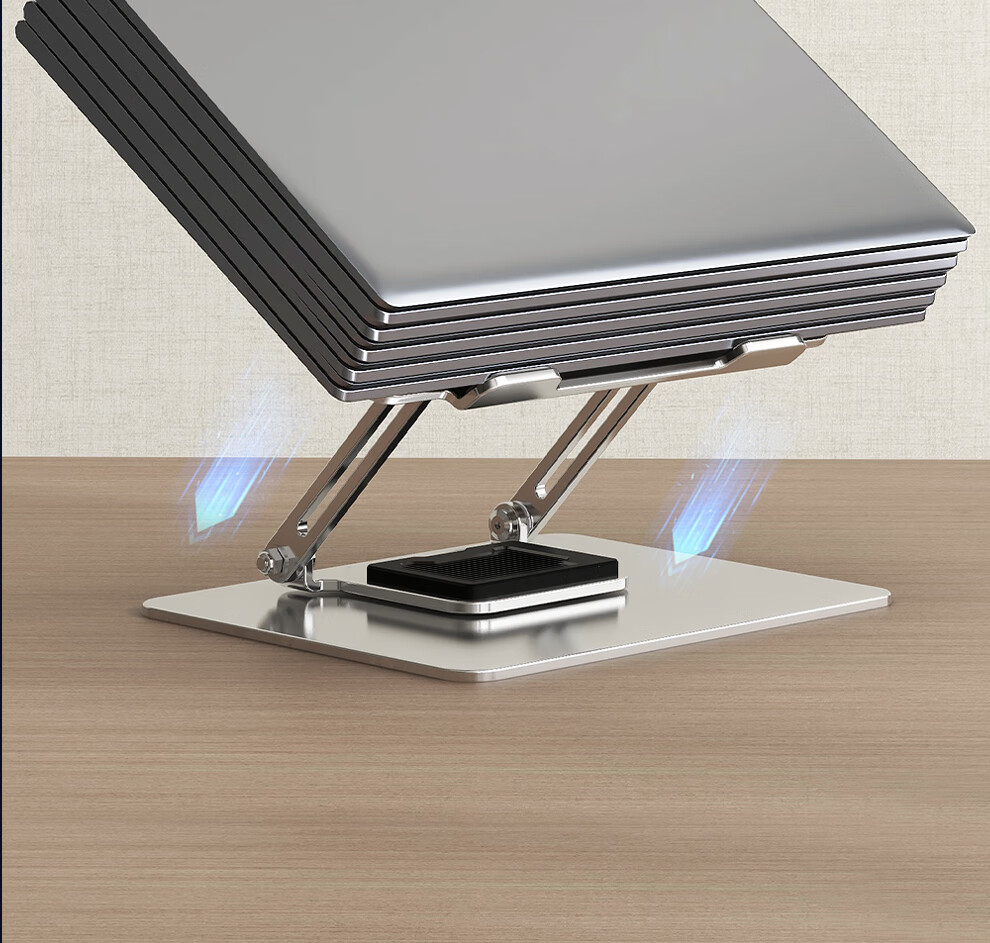 LUCKPRO Laptop Stand, Cooling Pad Stand, Desktop Standing Adjustable Height Riser, Ergonomic Office Neck Support Aluminum Alloy Stand 7