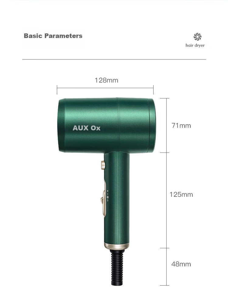 AUX Hair Dryer for Home Use with Negative Ions, Blue Light Hair Protection, High-Power Fast-Drying Constant Temperature Hair Care Blower, 1800W High-Wattage Electric Hair Dryer, Dazzling Purple 12