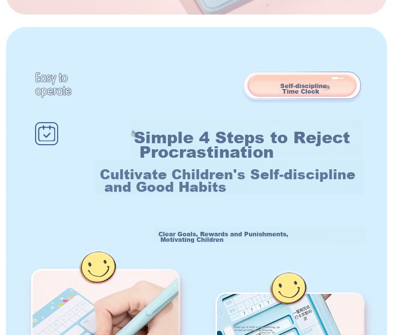 Deli 60*40cm Growth Self-Discipline Chart, Student Kindergarten Reward Stickers, Points for Good Habits, Top Student Habit Formation Course, Daily Check-In, Birthday Gift Stationery for Boys And Girls 13