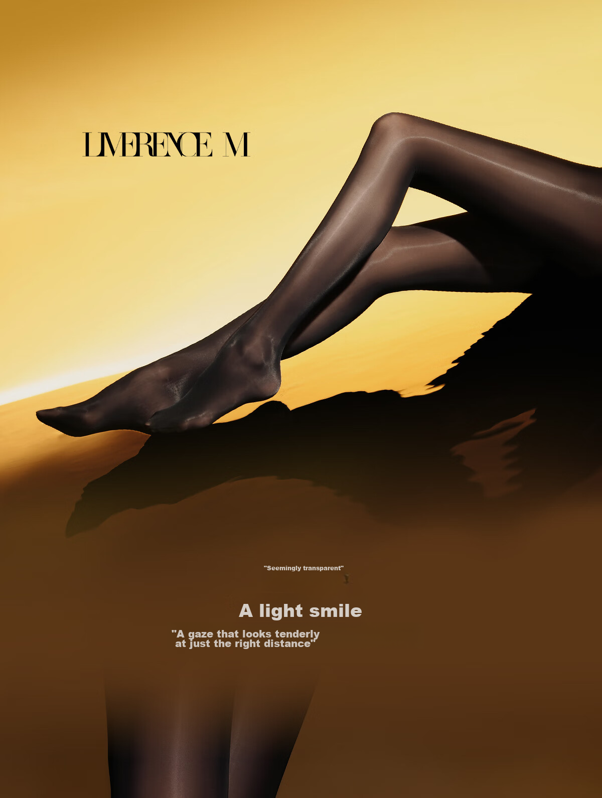 Limerence M [Dark Gold] Stockings, 18D Ultra-Thin Silky Smooth Shiny Sexy Pantyhose, Sand Color (High-Waist Seamless), Size M 5