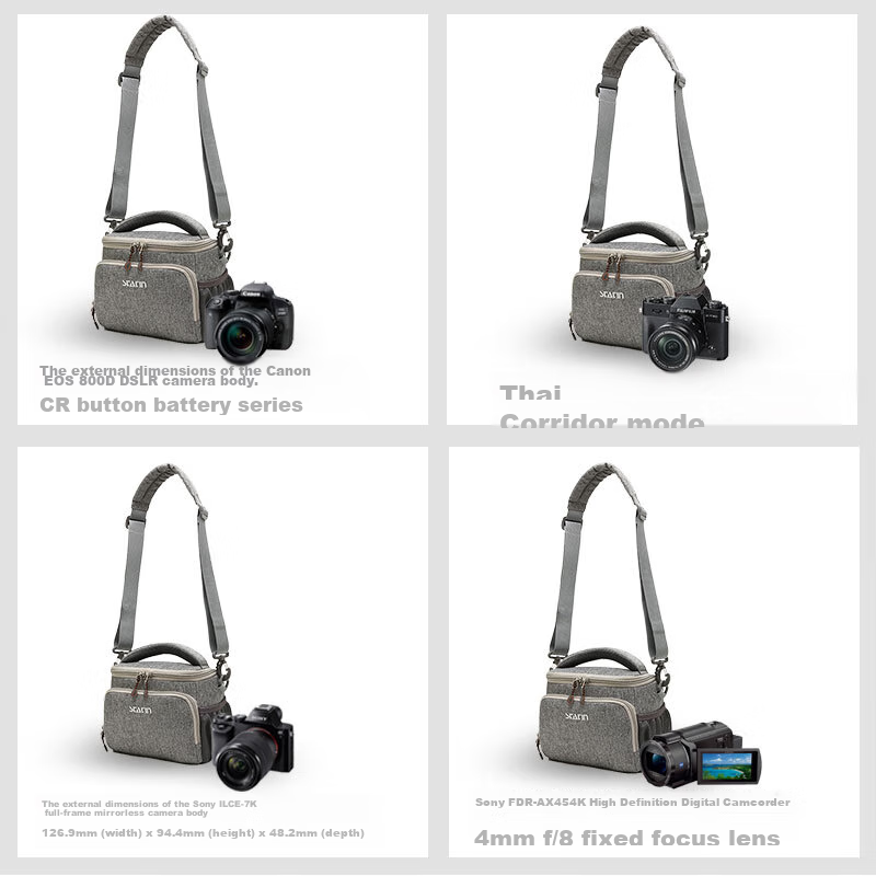 Statin KB12C (Medium to Large) Single Battery Micro Four Thirds Camera Bag, Thick Fabric, Wear-Resistant, Waterproof, Suitable for Sony A7, Canon R Series, Fuji And Others 11