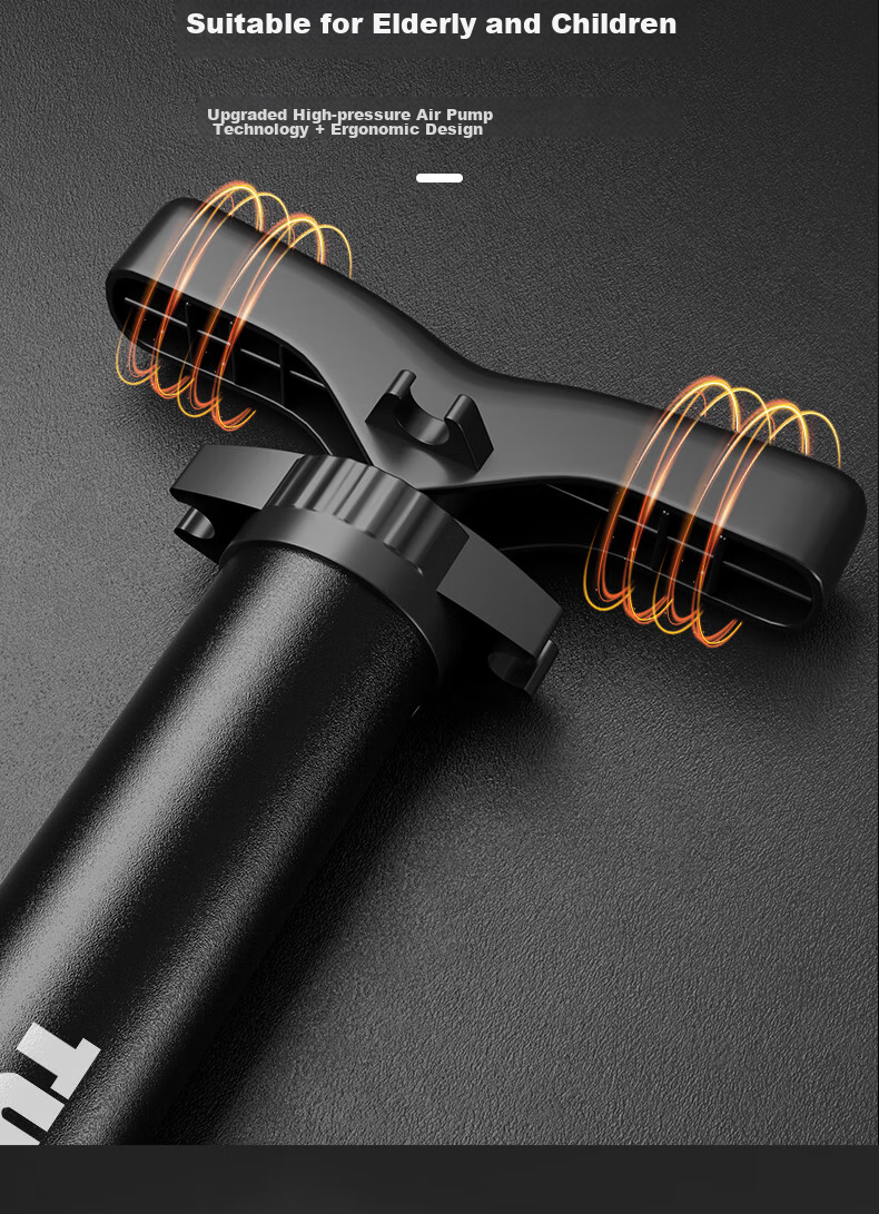 Ousen Portable Bicycle Pump for Electric Bikes, Basketballs, Soccer Balls, Children's Toys, Universal Air Pump for Electric Scooters And Motorcycles 7