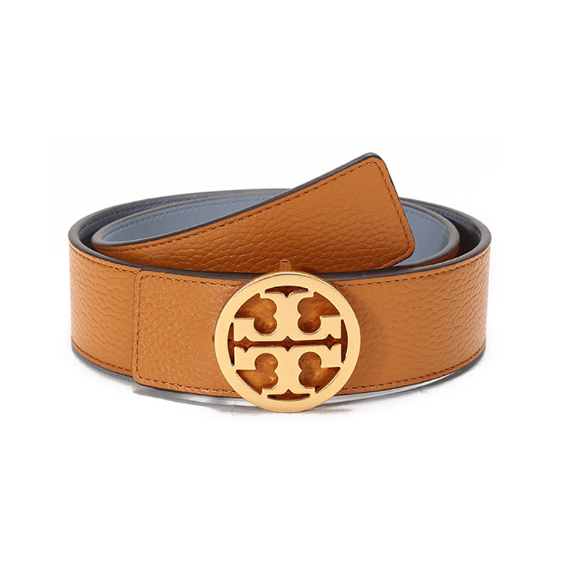 托里·伯奇 tory burch 奢侈品 tb腰带 女士牛皮板扣式双面皮带腰带