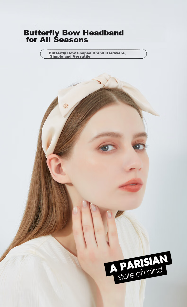 ELLE Playful And Cute Headband with New Bow Design, Elegant And Luxurious Feel, Mid-Autumn Festival Gift for Girlfriend 2