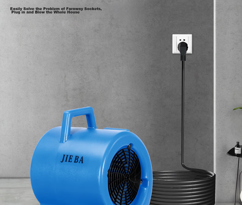 JIEBA BF533, Power 1000W, Wind Speed 25m/s, Floor Blower for Toilet, Carpet Dryer, Blower Fan Stand 11