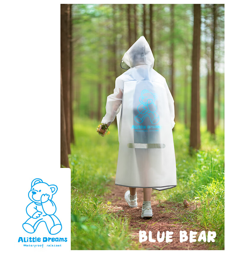 TIANTIANZAI Kids Raincoat Kindergarten Boys Girls School Backpack-Friendly High-Quality Cartoon Rain Poncho 703 Pink 23