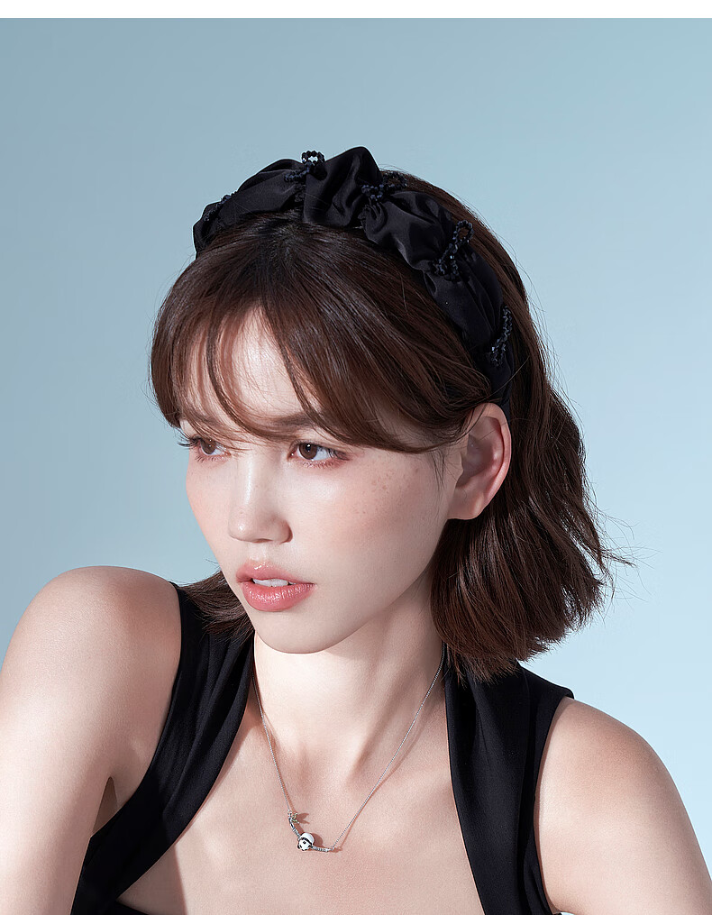 AJIDOU Headband, Dynamic And Cute Crystal Bow, High Crown Headband for Women, Fashionable Versatile Gift for Girlfriend, Mid-Autumn Festival 5