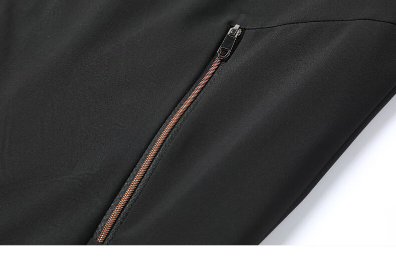 FIRS [Triple Protection] Executive Jacket for Men, Seamless Lapel Coat, Business Commute Wrinkle-Resistant Civil Servant Outerwear, Black 15
