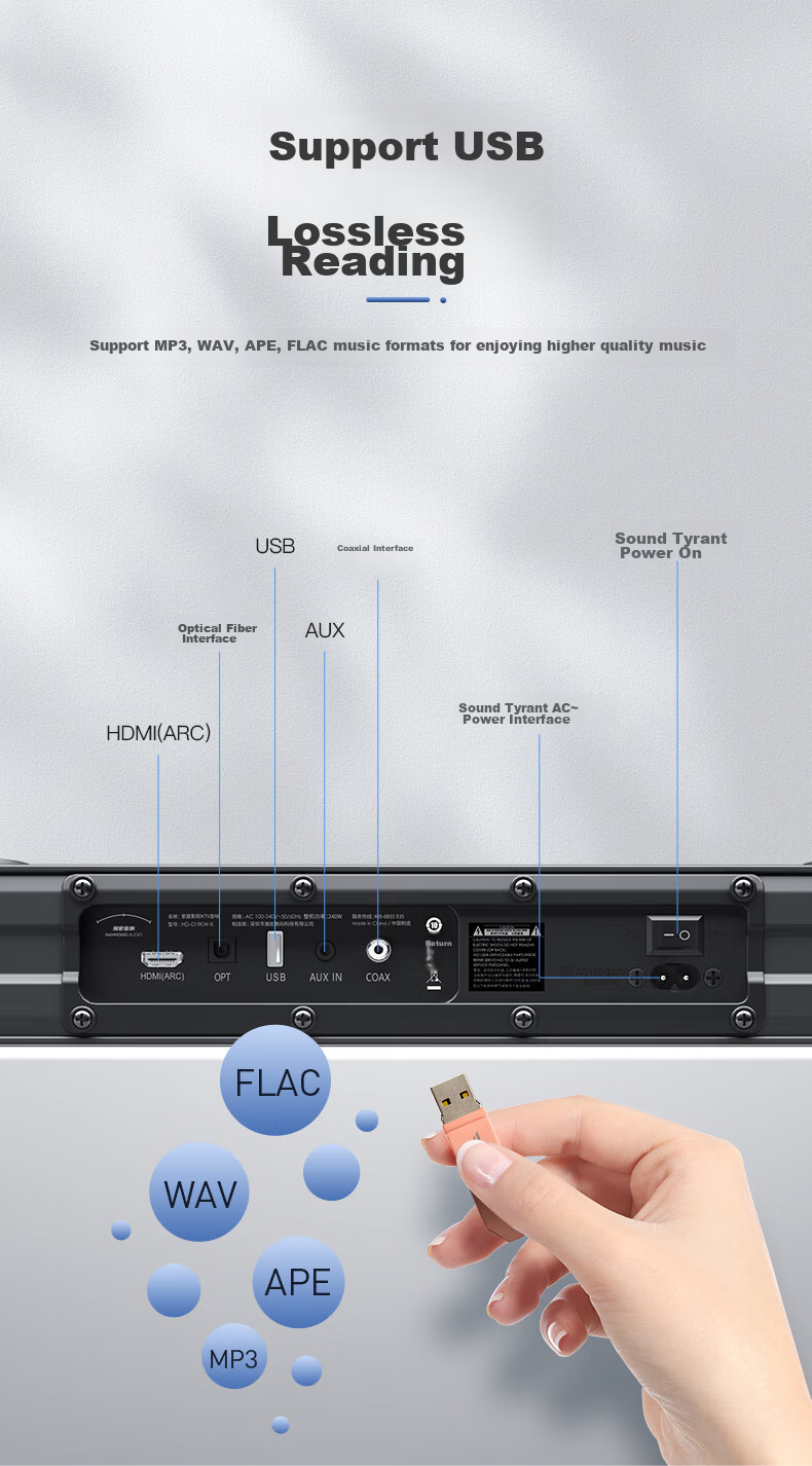 HANHONG_AUDIO 019KW-K TV Soundbar, Home Theater KTV Package, Surround Sound Karaoke Bluetooth Speaker, Karaoke Sound System for Home Indoor Use, Computer PS5 Speakers 18