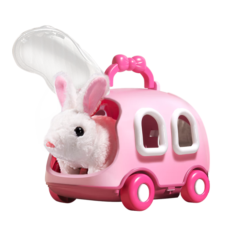 Kakabeier Children's Toy, Plush Rabbit Doll, Realistic Animal, Electric Pet, Birthday Gift for Boys Aged 1-3