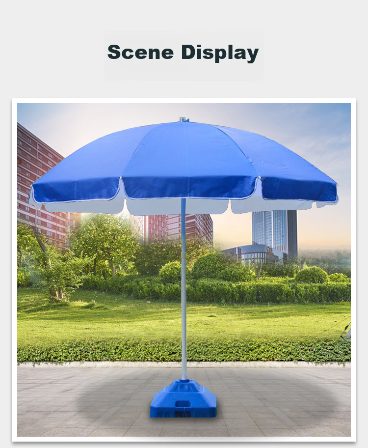 Suncojia Outdoor Sun Umbrella, 2.6m Sunshade, Beach Umbrella, Large Market Stall Umbrella, Large Rain Umbrella, Base Not Included 8