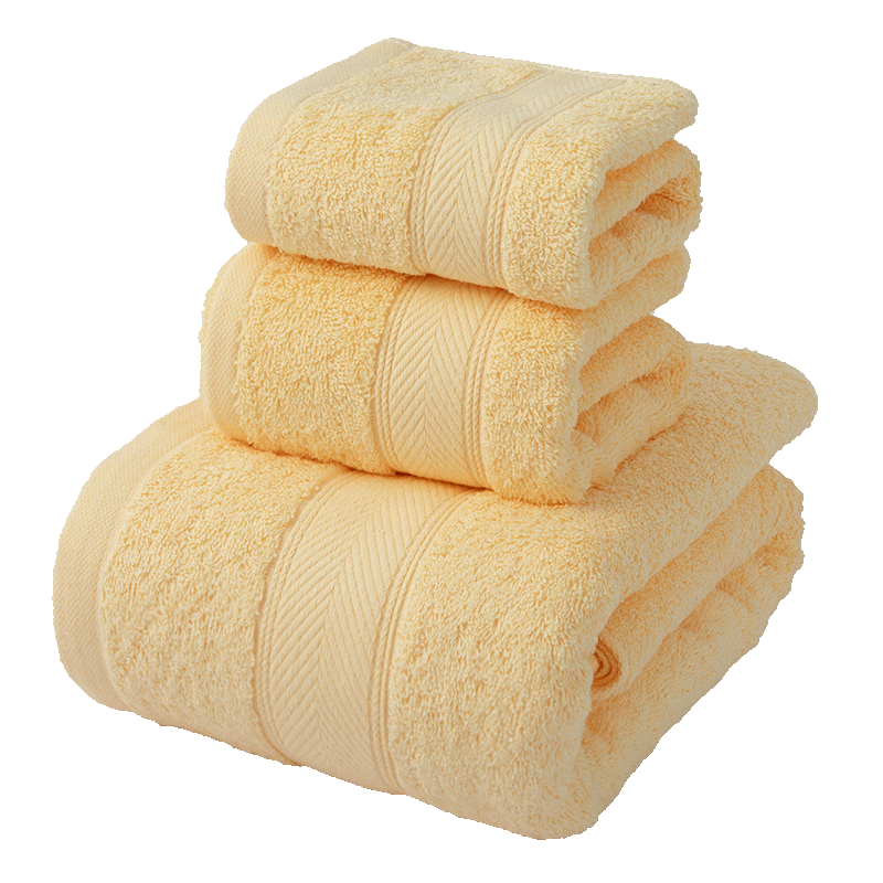 Grace Antibacterial And Anti-Mite Cotton Bath Towel Set for Men And Women, High-Quality Three-Piece Combination Including Bath Towel, Washcloth, And Hand Towel