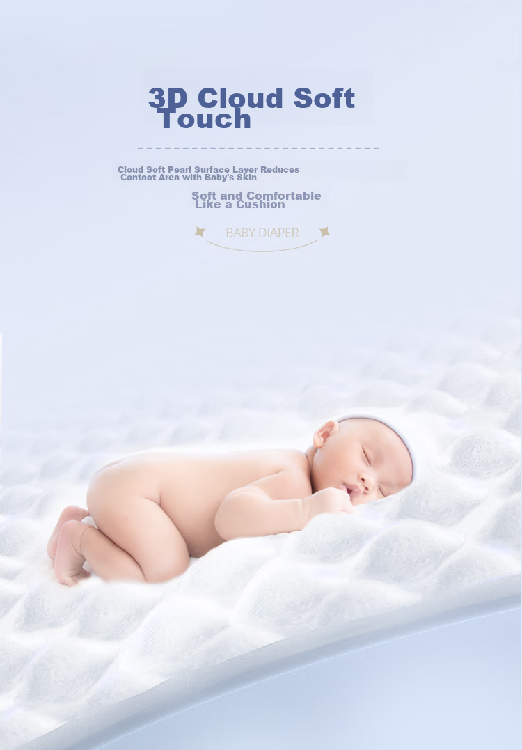 Care Daily Cute Diapers M56 Pieces (6-11kg), Medium Size Baby Diaper Packaging 5
