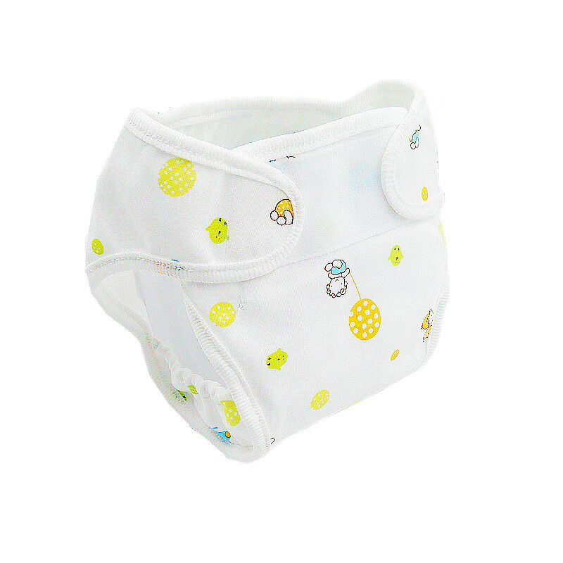 Xiqinbao Waterproof Baby Diaper Pants, Newborn Diaper Cover, Washable Diaper Pants M Size [12 Lbs - 18 Lbs]