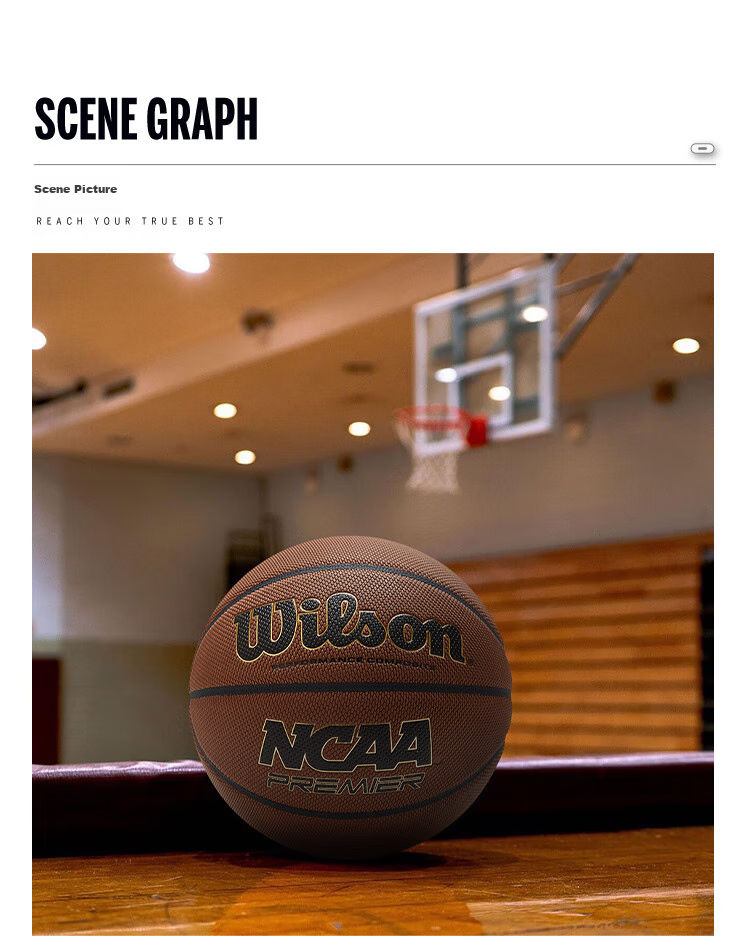 Wilson NCAA LEGEND Series Adult Basketball, Indoor And Outdoor Use, Size 7 Ball 7