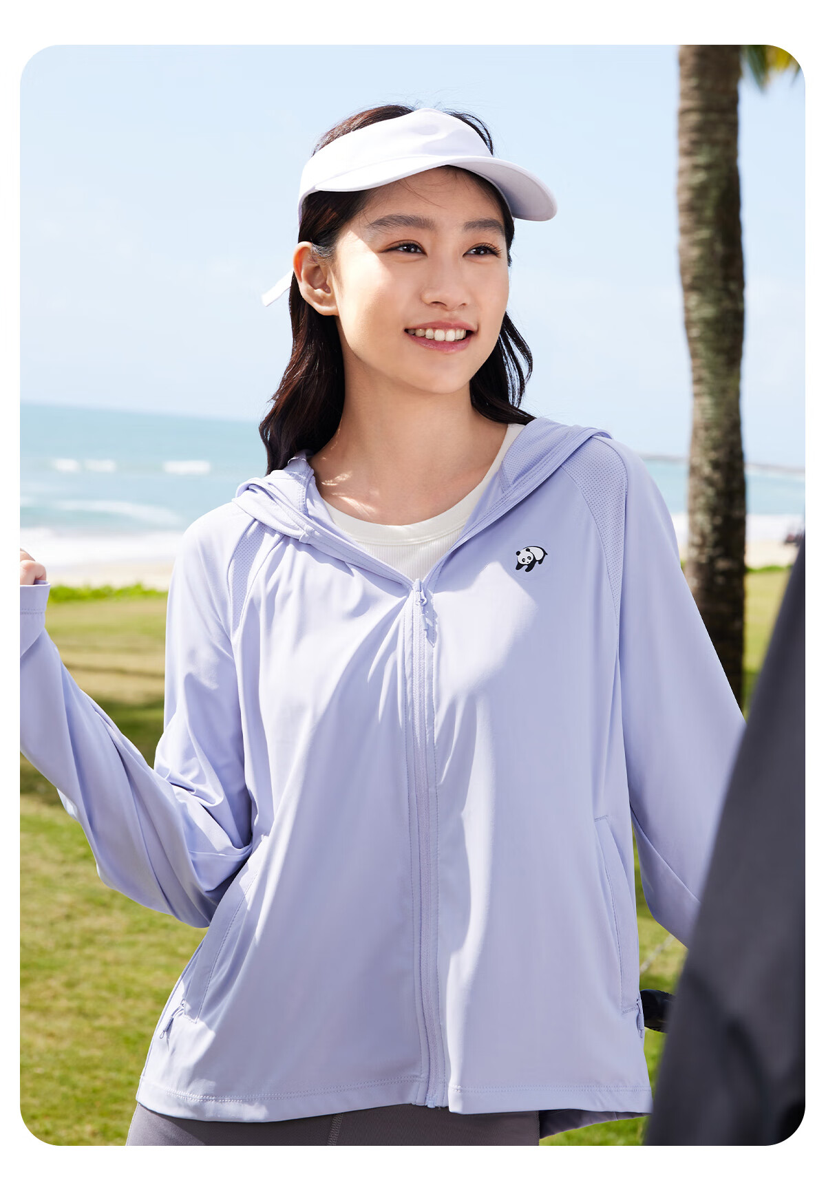 CAMEL [Panda Collaboration], Cool White Outdoor Sun Protection Clothing for Men And Women, UV-Resistant Ice-Cool Sun Protection Garment 21