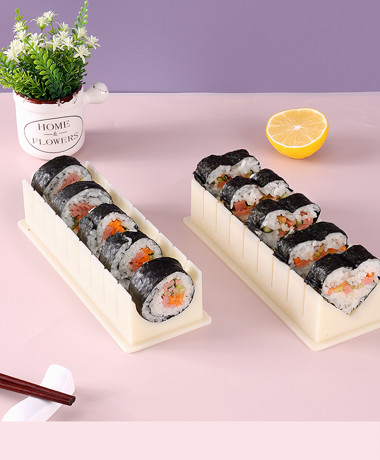 BJ Sushi Tools, Sushi Molds, Onigiri Molds, Sushi Roll Tools, Onigiri Molds, Nori Rolls Molds, 10-Piece Set 10