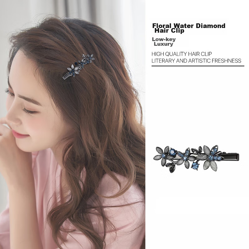 CHIMERA High-End Side Clip Flower Bangs Clip, Side Hair Clip, Barrette, Hair Accessory, Hair Ornament, Birthday Gift for Wome