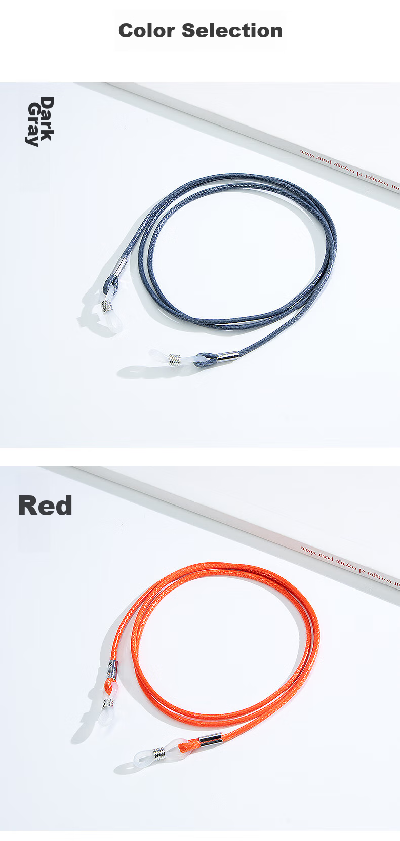 SooGree Glasses Anti-Loss Cord Braided Eyeglass Strap for Adults And Children, Universal for Myopia Sunglasses Reading Glasses, Running Sports Anti-Drop Cord 7