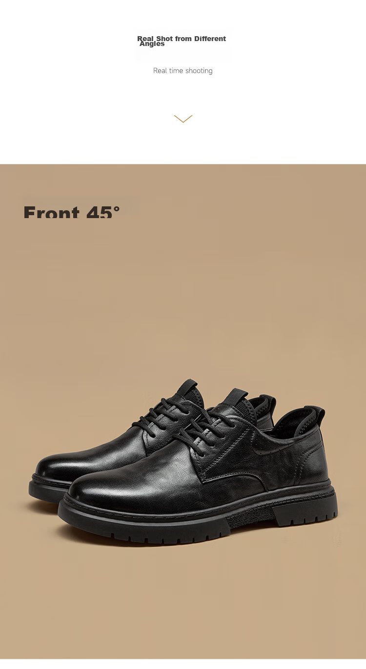 MONTAGUT Men's Shoes, 2026 British Style Spring New Light Luxury Business Formal Dress Men's Suit Lace-Up Casual Shoes, Heightening Shoes for Me 11