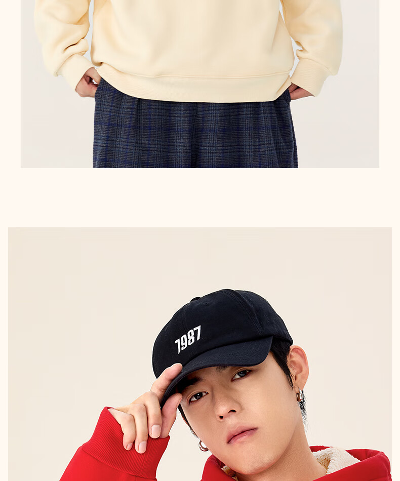 MINISO Thickened Lamb Fleece Hoodie Men's Winter Cold-Resistant Warm Heavyweight Versatile Pullover Light Beige XL 35