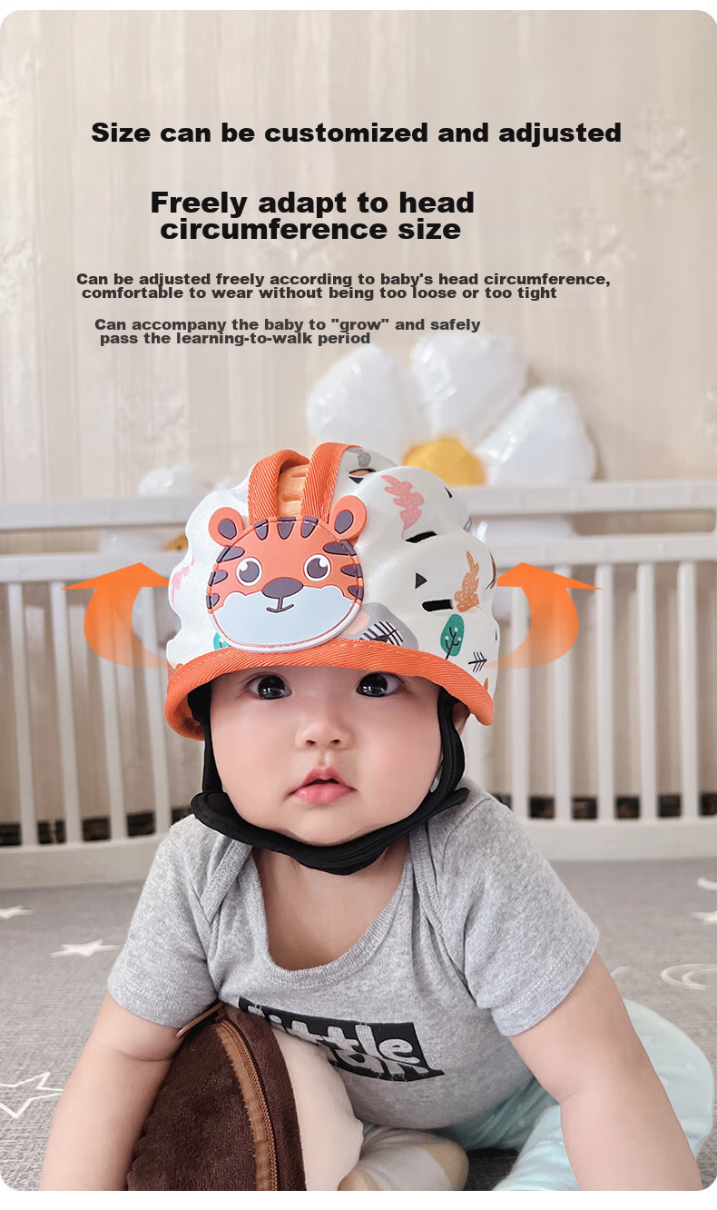 BEIDELI Anti-Fall Hat, Baby Walking Head Protection, Fall Prevention Pillow, Toddler Anti-Collision Device, Little Tiger Style, 1 Piece 6