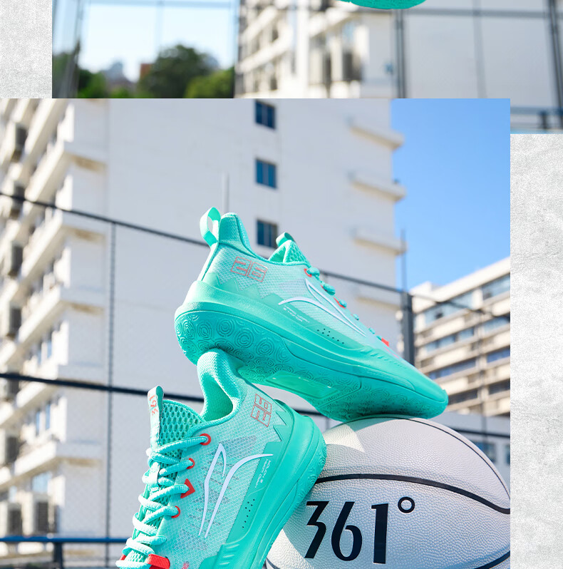 361° Basketball Shoes for Men, DVDTeam Dingweidi Spring And Summer Youth Breathable Professional Sports Shoes 672421113-1 Size 41 44