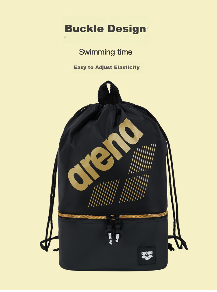 Arena Swimming Storage Bag, Portable Large Capacity, Drawstring Closure Backpack, Wet And Dry Separation, Multi-Compartment Storage for Fitness Training 5