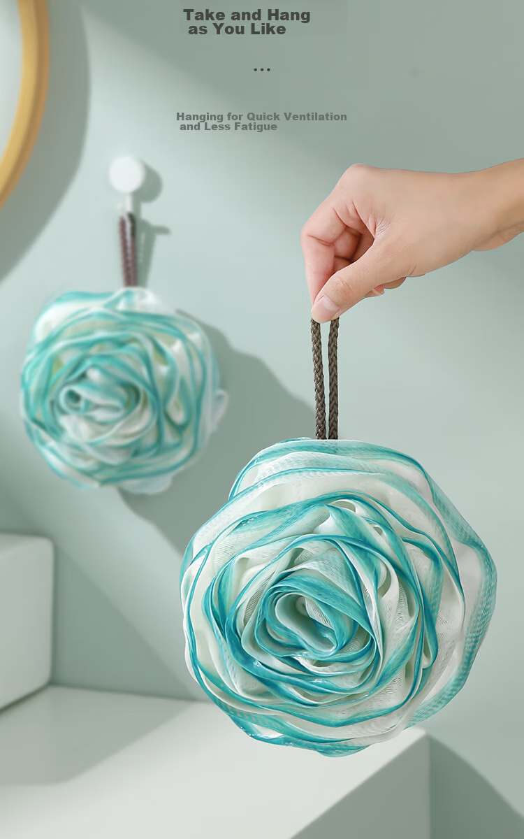 Chuangyilaojiang Rose Bath Sponge, Non-Spill Shower Flower, Thick Large-Sized Lathering Bath Towel, Super Soft Bathing Tool for Men And Wome 9