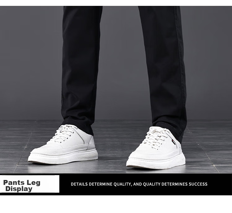 JEEP High-End Men's Casual Pants, New Spring 2026 Style, Loose Straight-Leg, Light Business Pure Cotton Trousers for Me 28