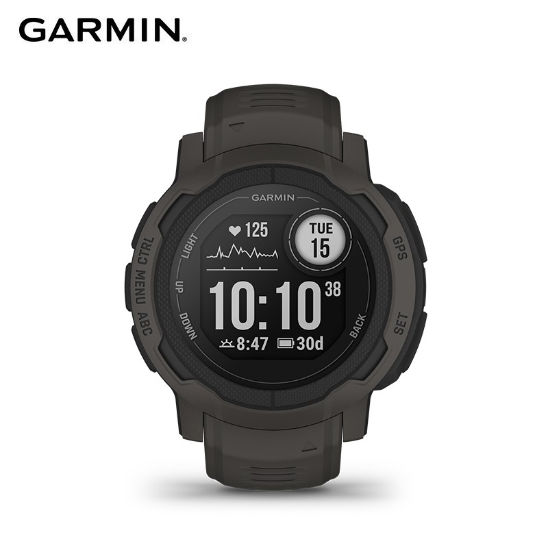 佳明(GARMIN)Instinct2本能GPS北斗多星定位户外运动智能手表运动石墨灰