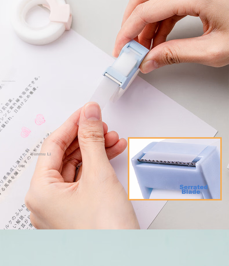 Deli Strong Invisible Tape Dispenser Set, 12mm*20y Small Tape, Back-To Essential Supplies, Error Correction Student Stationery, White Transparent 2 Rolls, 30112 3