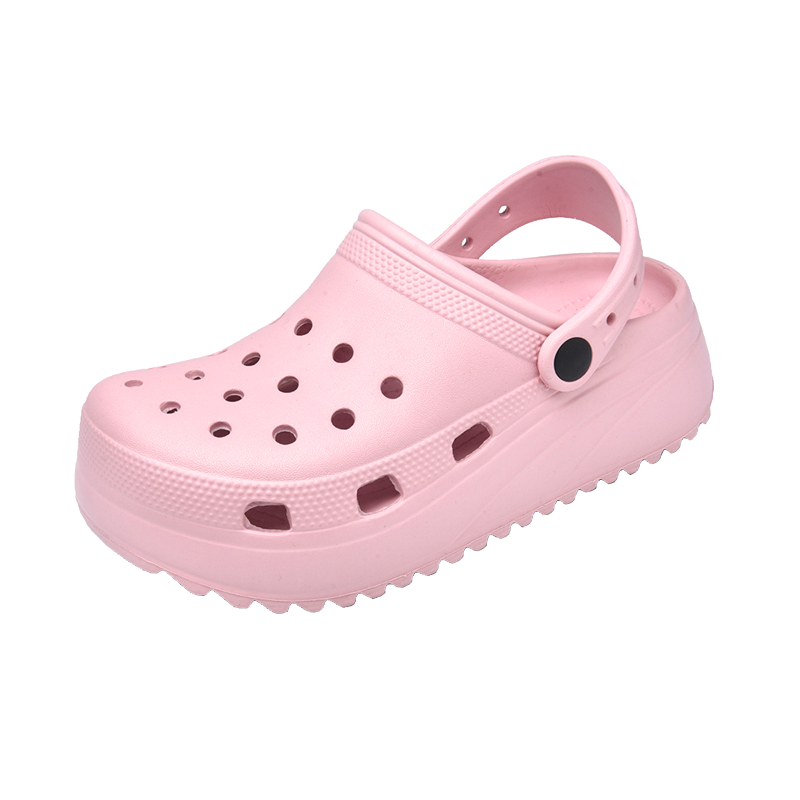 CARTELO Women's Perforated Sandals, Summer Casual Beach Shoes, Soft-Soled Slippers for Women, 0808 Pink, Size 37-38