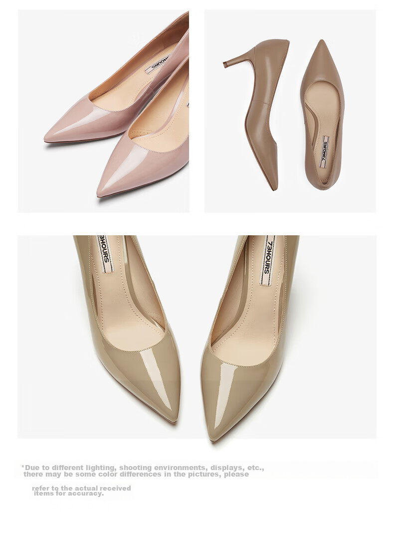 73Hours Celebrity-Inspired Women's Shoes, Brittany Professional High Heels, Wedding Shoes, Shallow-Mouth Pumps, Soft-Soled Comfortable Women's Shoes 20