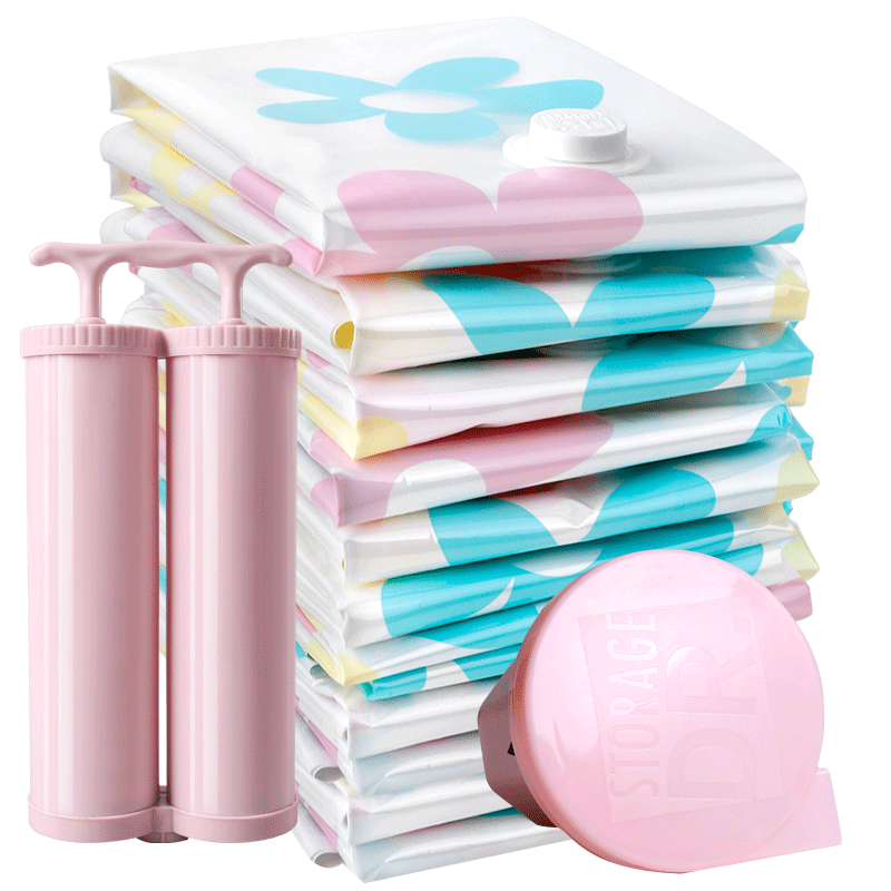DR.STORAGE Vacuum Compression Storage Bags with Electric Air Pump, for Quilts, Down Comforters, And Clothes Storage, 20-Piece Set