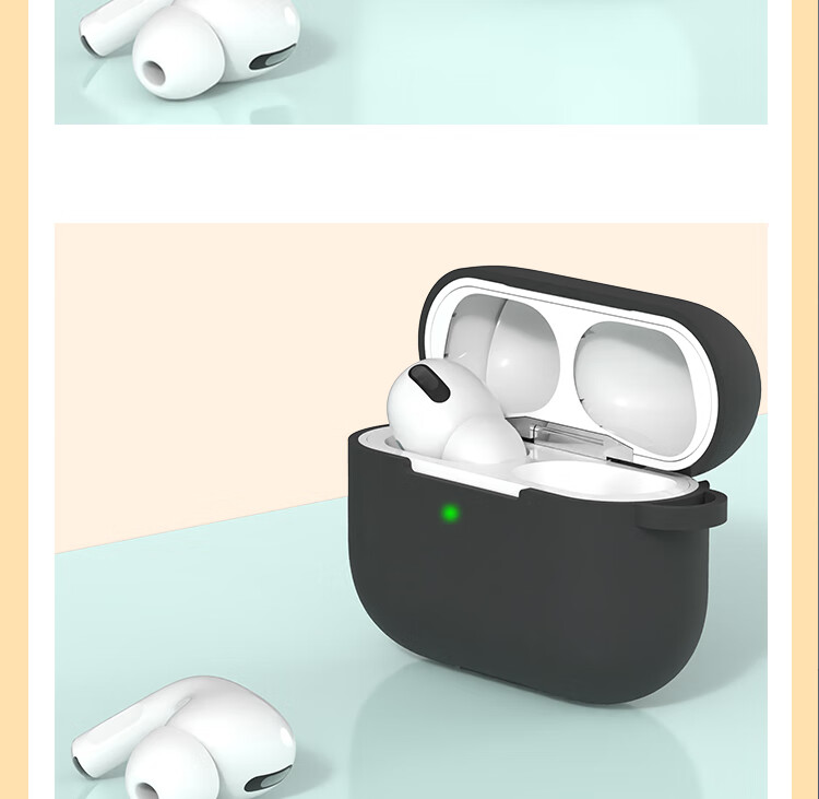 ESCASE AirPods 4th Generation Protective Case for Airpods 4, Apple Wireless Bluetooth Earphones Shockproof Dustproof Silicone Case for Men And Women, Stain-Resistant Wear-Resistant White + Lanyard 12