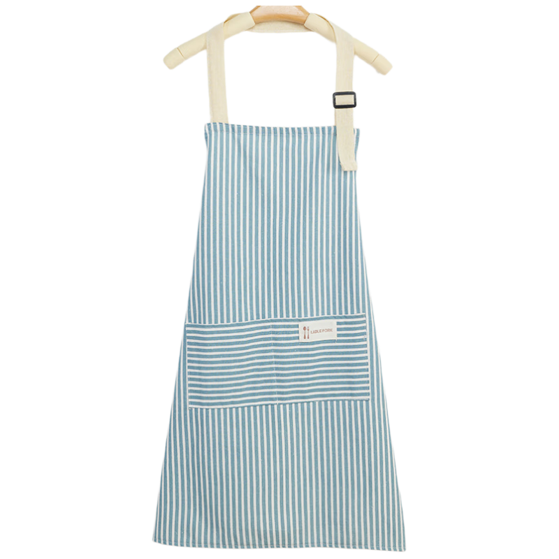 MUYA 2025 New Waterproof Oil-Resistant Apron Cotton Linen Breathable Kitchen Workwear Waist Apron