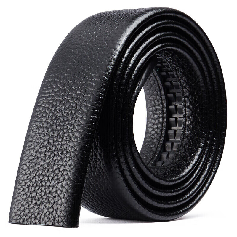 BOSTANTEN Men's Leather Belt with Automatic Buckle, Top Grain Cowhide, Waistband without Buckle, Casual Genuine Leather Belt for Me