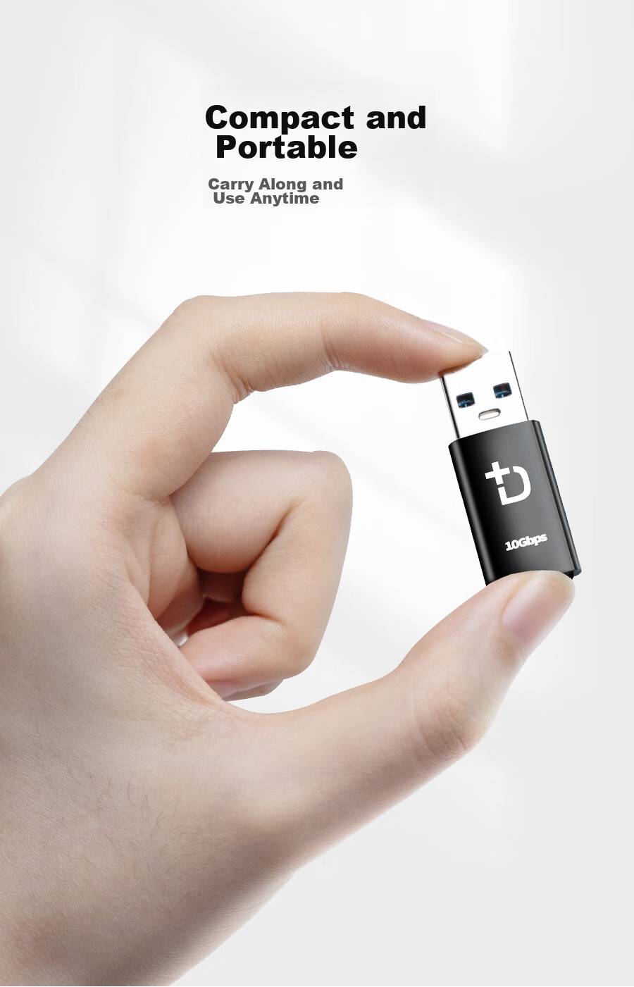 DOCKCASE USB to Type-C High-Speed Adapter, 10Gbps Android OTG14 Converter, Compatible with Headphones, Charging Cables, Smartphones, Laptops And Desktop Computers 8