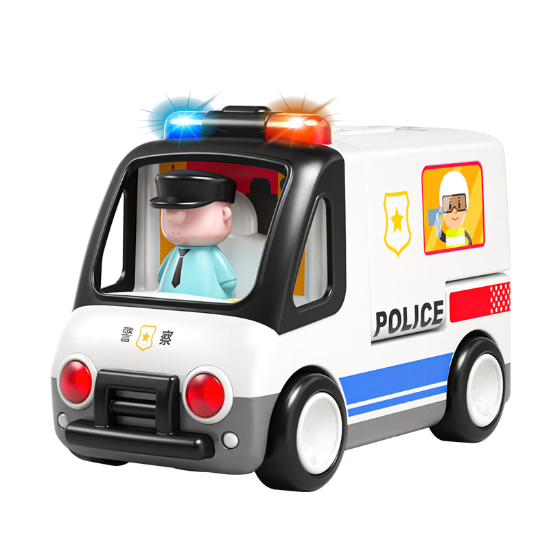 HUILE TOYS Traffic Light Car Toy for Babies, Toddlers, Boys And Girls, Pretend Play Car Toy, Birthday And First Year Gift